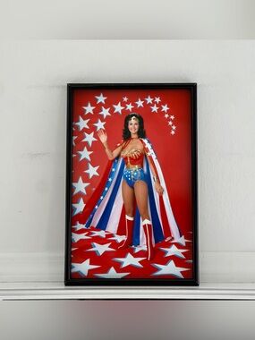 Wonder Woman Lynda Carter art Poster